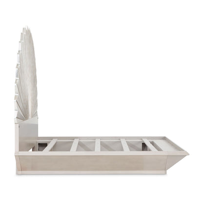 AICO by Michael Amini - Fantosini King Fan Bed - Silver Leaf - 9091000EK3-834 view 4