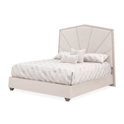 AICO by Michael Amini - Fantosini King Tufted Panel Bed - Silver Mist - 9091014EK3-823 view 1