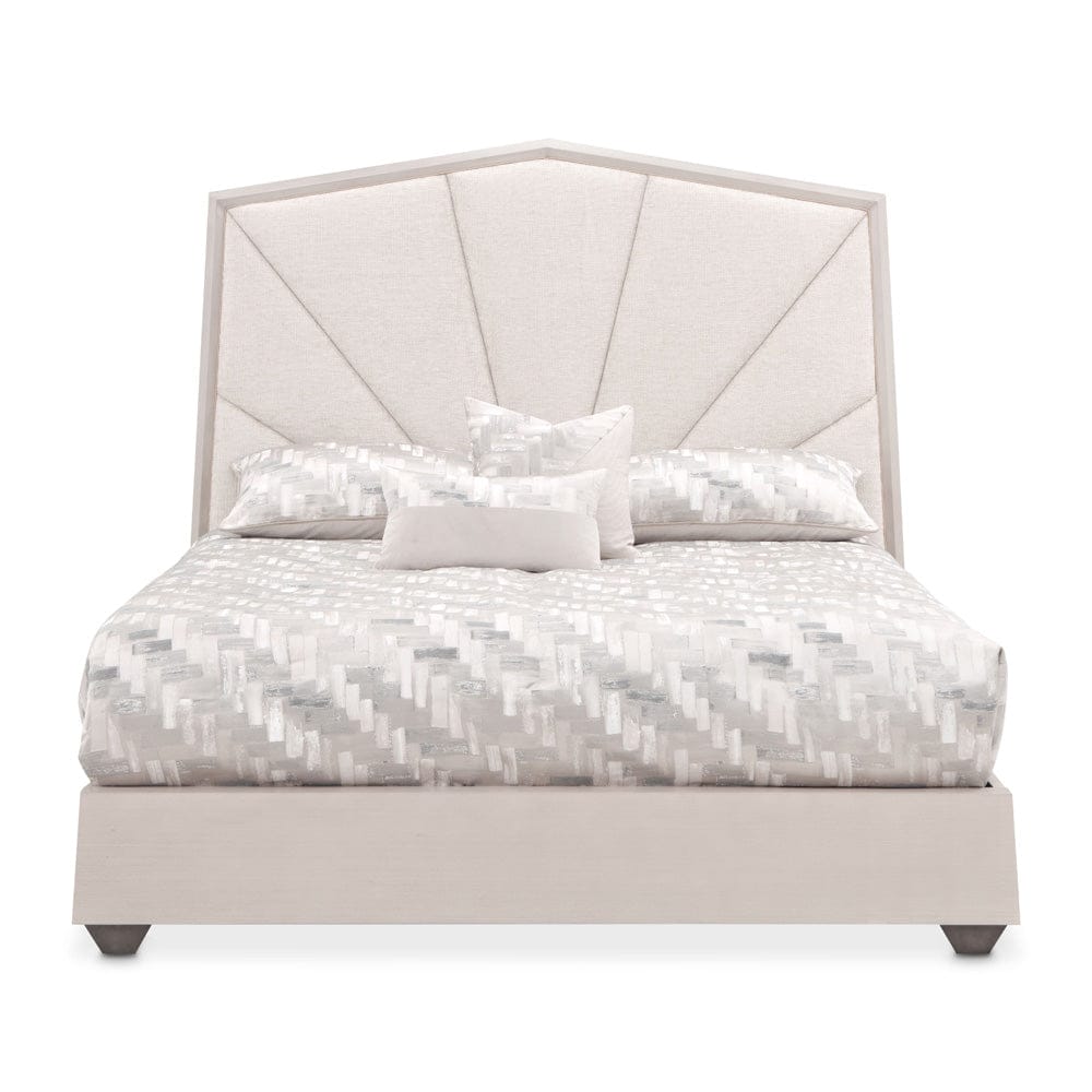 AICO by Michael Amini - Fantosini King Tufted Panel Bed - Silver Mist - 9091014EK3-823 view 2