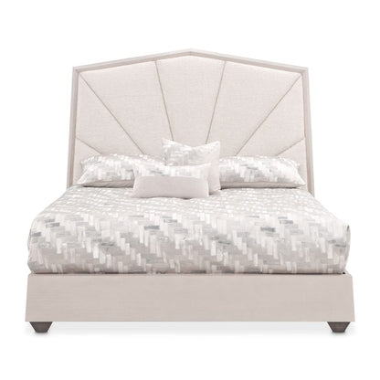 AICO by Michael Amini - Fantosini King Tufted Panel Bed - Silver Mist - 9091014EK3-823 view 2