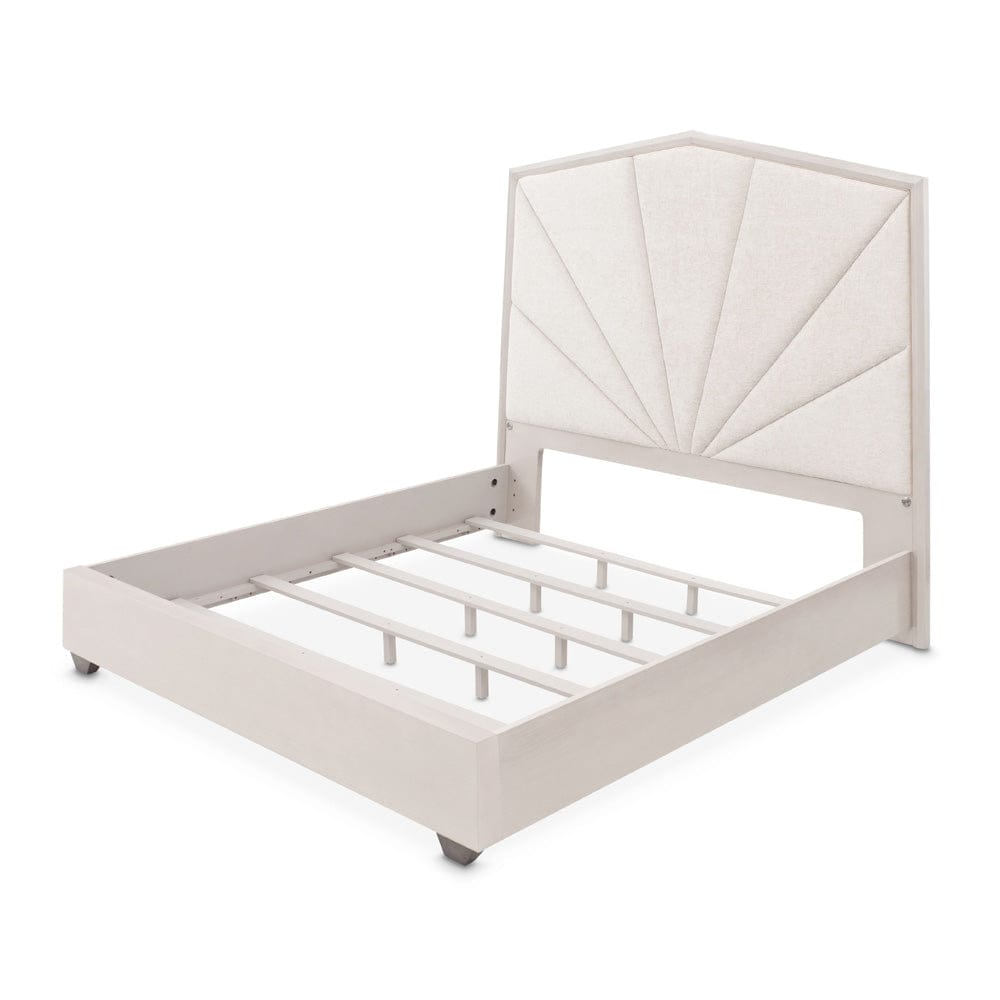 AICO by Michael Amini - Fantosini King Tufted Panel Bed - Silver Mist - 9091014EK3-823 view 5