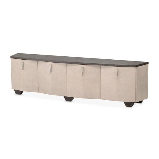 AICO by Michael Amini - Fantosini Media Cabinet - Silver Mist - 9091081-823 view 1