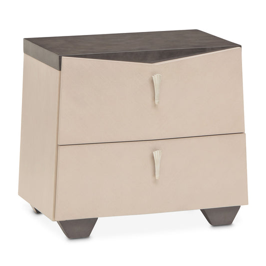 AICO by Michael Amini - Fantosini Nightstand - Silver Mist - 9091040-823 view 1