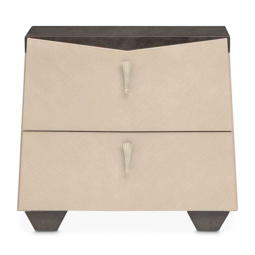 AICO by Michael Amini - Fantosini Nightstand - Silver Mist - 9091040-823 view 3
