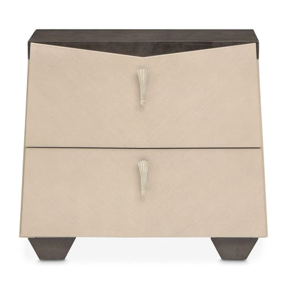 AICO by Michael Amini - Fantosini Nightstand - Silver Mist - 9091040-823 view 3