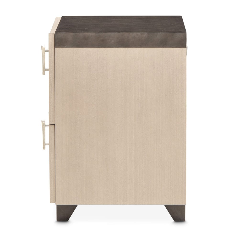 AICO by Michael Amini - Fantosini Nightstand - Silver Mist - 9091040-823 view 4