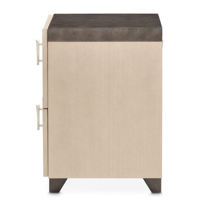 AICO by Michael Amini - Fantosini Nightstand - Silver Mist - 9091040-823 view 4