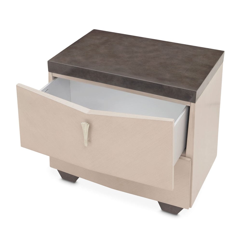 AICO by Michael Amini - Fantosini Nightstand - Silver Mist - 9091040-823 view 5