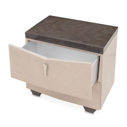 AICO by Michael Amini - Fantosini Nightstand - Silver Mist - 9091040-823 view 5