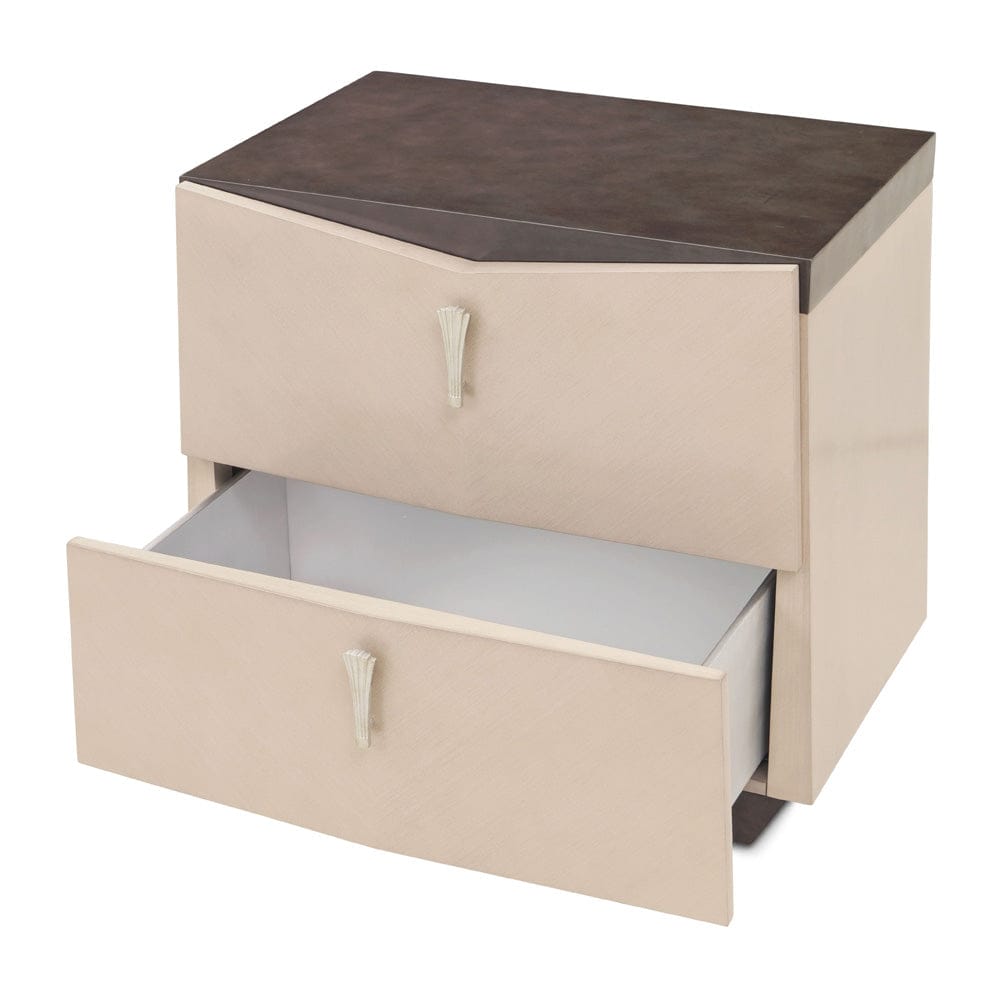 AICO by Michael Amini - Fantosini Nightstand - Silver Mist - 9091040-823 view 6