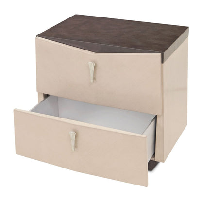 AICO by Michael Amini - Fantosini Nightstand - Silver Mist - 9091040-823 view 6