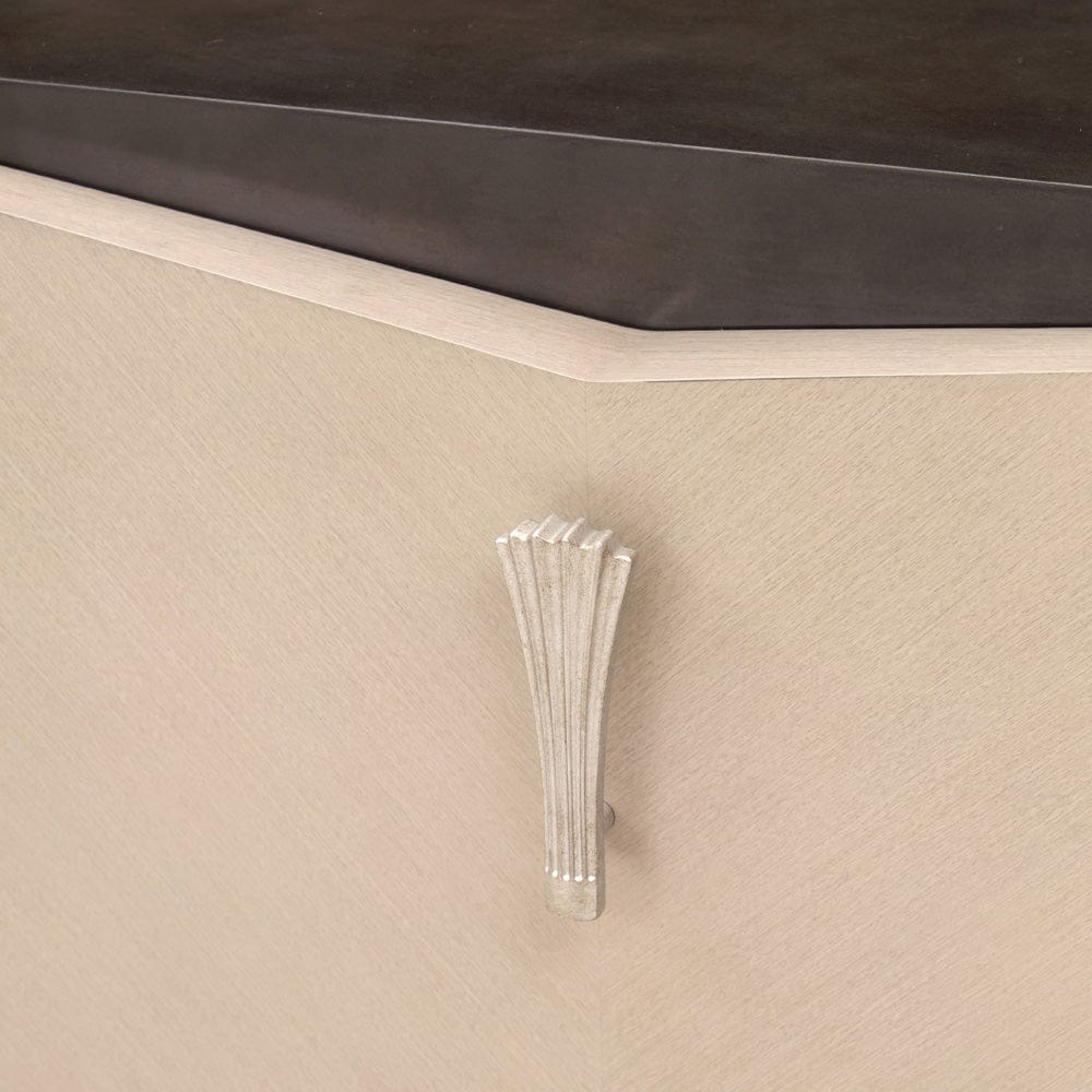 AICO by Michael Amini - Fantosini Nightstand - Silver Mist - 9091040-823 view 7