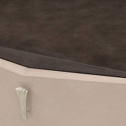 AICO by Michael Amini - Fantosini Nightstand - Silver Mist - 9091040-823 view 8