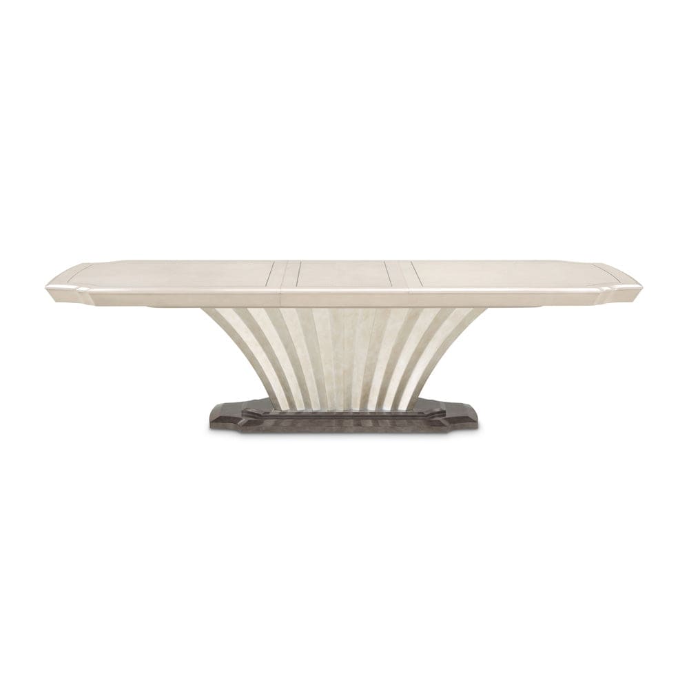 AICO by Michael Amini - Fantosini Pedestal Dining Table - Silver Mist - 9091002-823 view 3