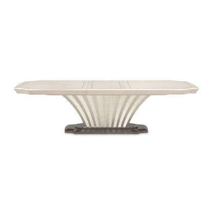 AICO by Michael Amini - Fantosini Pedestal Dining Table - Silver Mist - 9091002-823 view 3