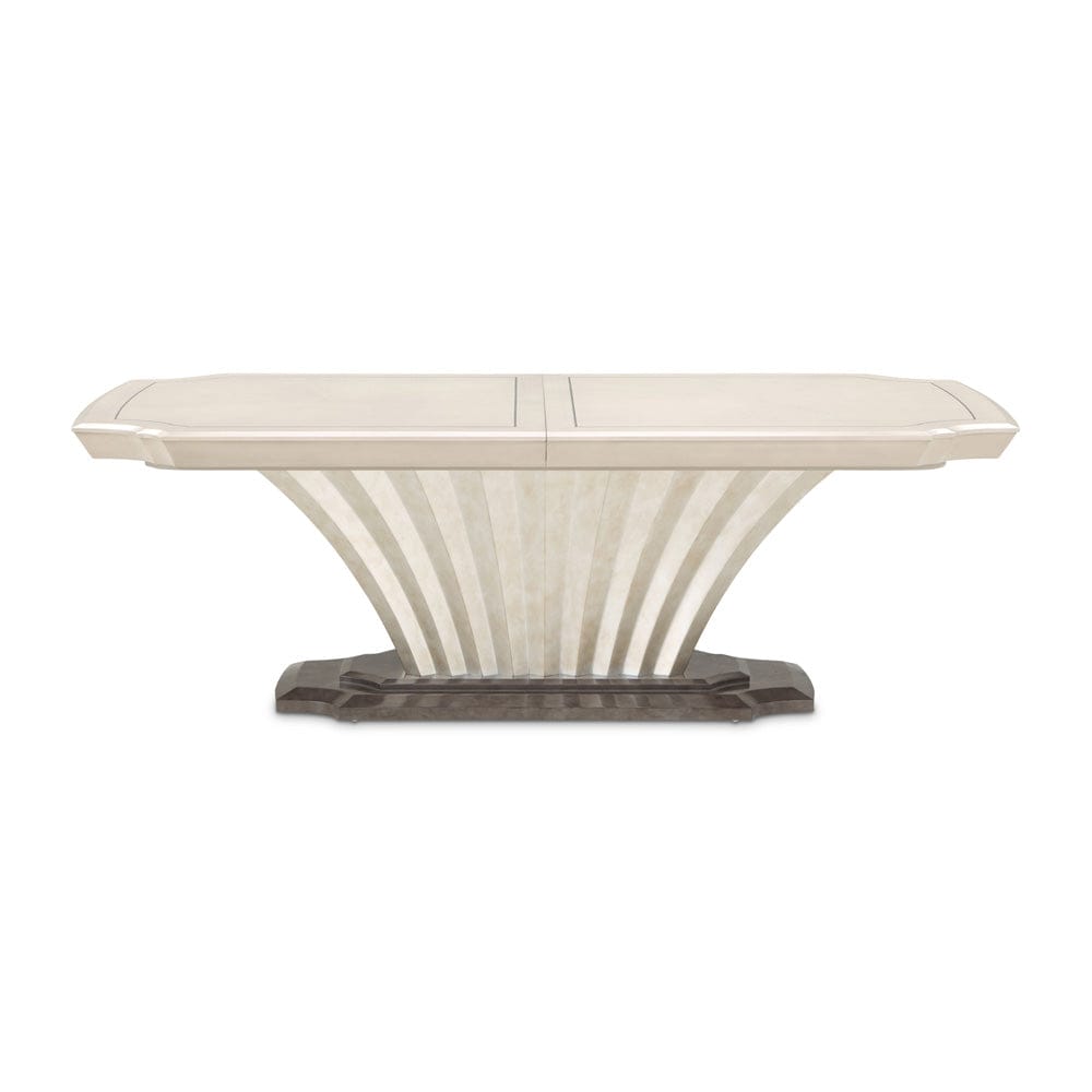 AICO by Michael Amini - Fantosini Pedestal Dining Table - Silver Mist - 9091002-823 view 4