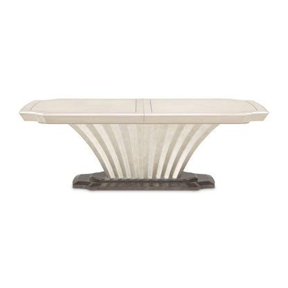 AICO by Michael Amini - Fantosini Pedestal Dining Table - Silver Mist - 9091002-823 view 4