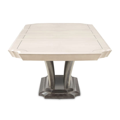 AICO by Michael Amini - Fantosini Pedestal Dining Table - Silver Mist - 9091002-823 view 5