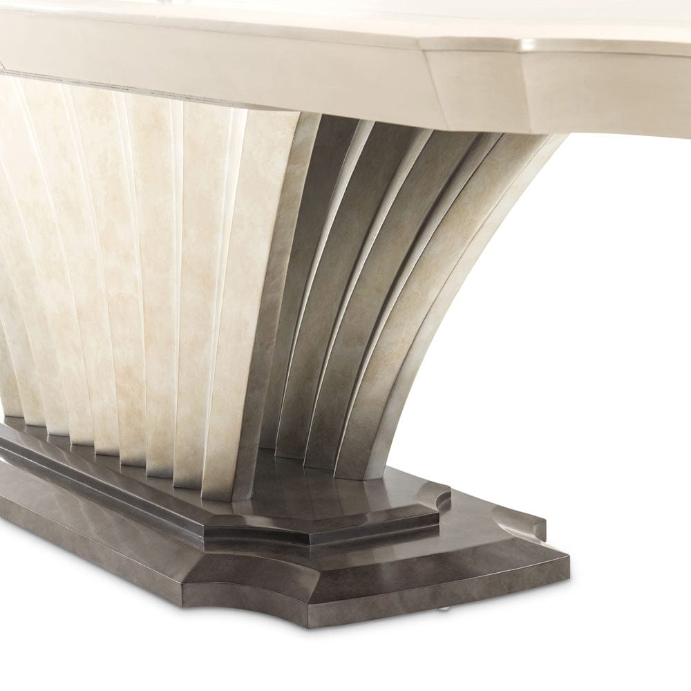 AICO by Michael Amini - Fantosini Pedestal Dining Table - Silver Mist - 9091002-823 view 10