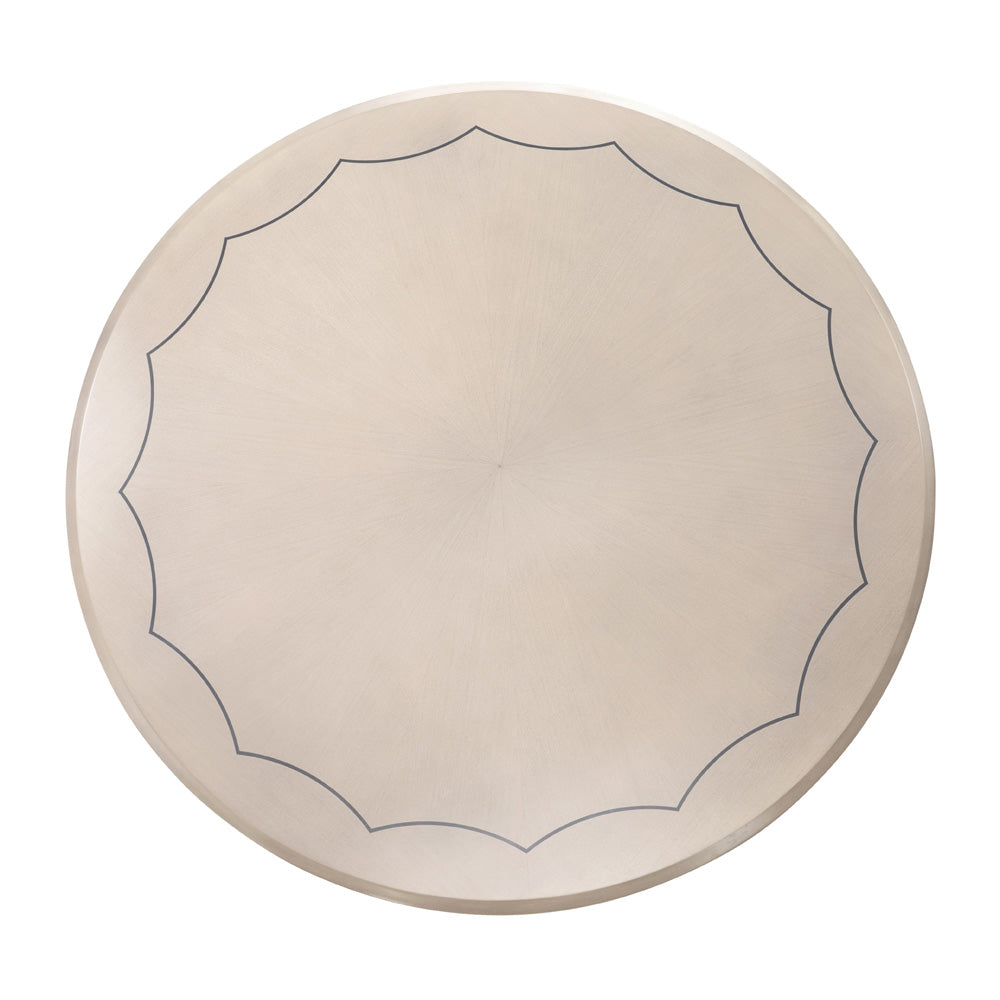 AICO by Michael Amini - Fantosini Round Dining Table - Silver - 9091001-823 view 3