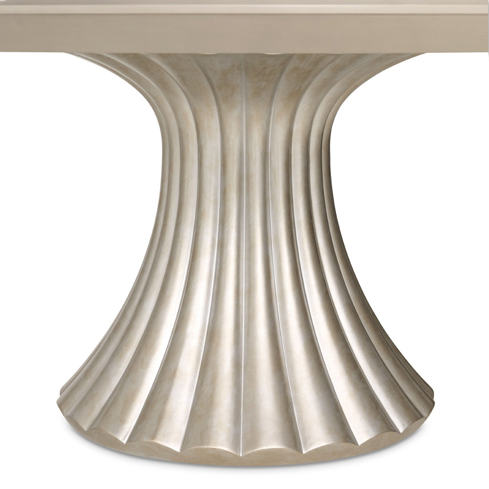 AICO by Michael Amini - Fantosini Round Dining Table - Silver - 9091001-823 view 4