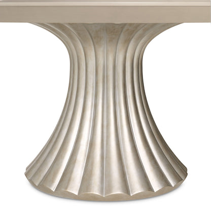 AICO by Michael Amini - Fantosini Round Dining Table - Silver - 9091001-823 view 4