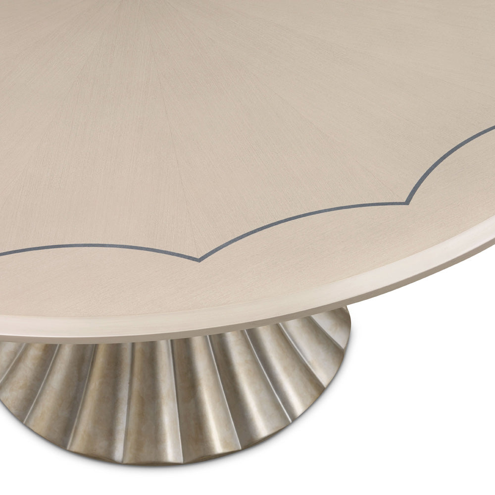 AICO by Michael Amini - Fantosini Round Dining Table - Silver - 9091001-823 view 6