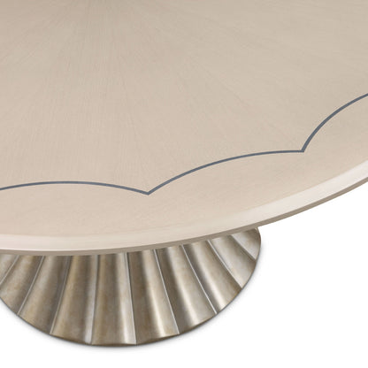 AICO by Michael Amini - Fantosini Round Dining Table - Silver - 9091001-823 view 6