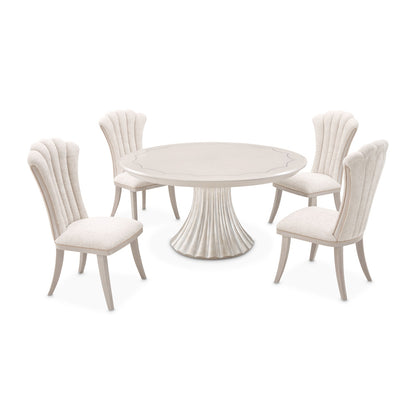 AICO by Michael Amini - Fantosini Round Dining Table - Silver - 9091001-823 view 9