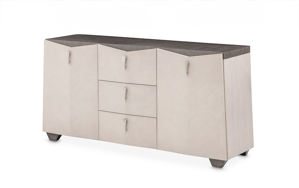 AICO by Michael Amini - Fantosini Sideboard with Mirror - Silver Mist - 9091007-260-823 view 2