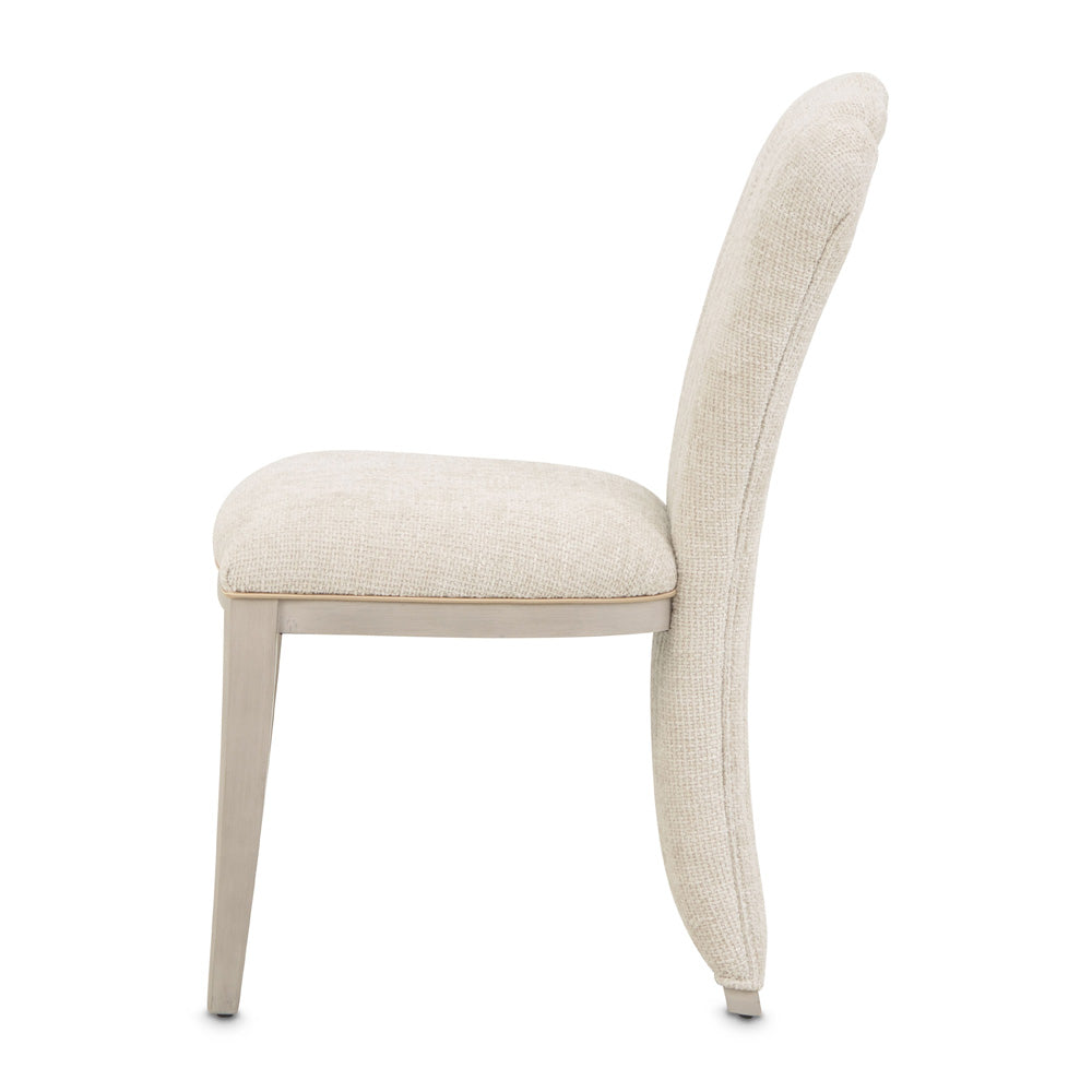 AICO by Michael Amini - Fantosini Vanity Chair - Silver Mist - 9091804-823 view 8