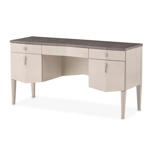 AICO by Michael Amini - Fantosini Vanity Desk - Silver Mist - 9091058-823 view 1