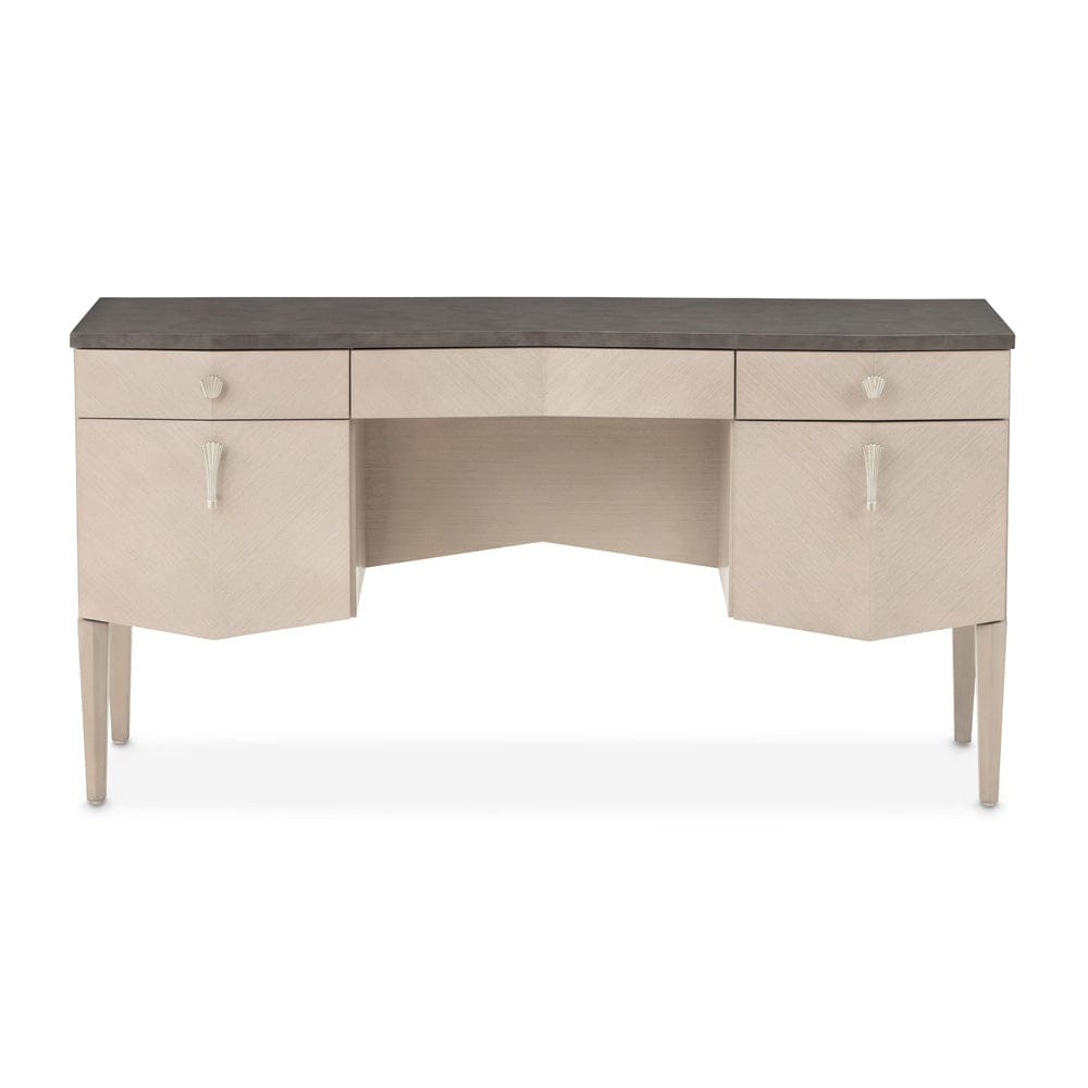 AICO by Michael Amini - Fantosini Vanity Desk - Silver Mist - 9091058-823 view 2