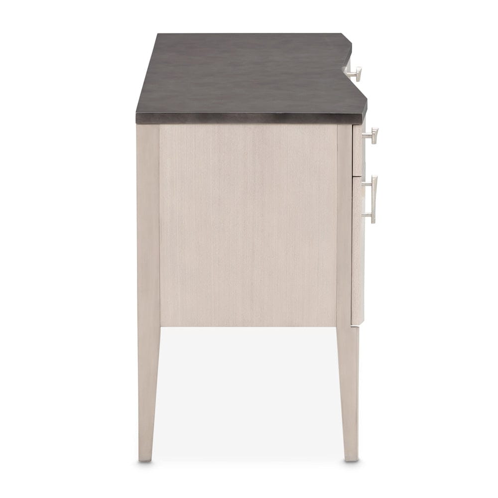 AICO by Michael Amini - Fantosini Vanity Desk - Silver Mist - 9091058-823 view 4