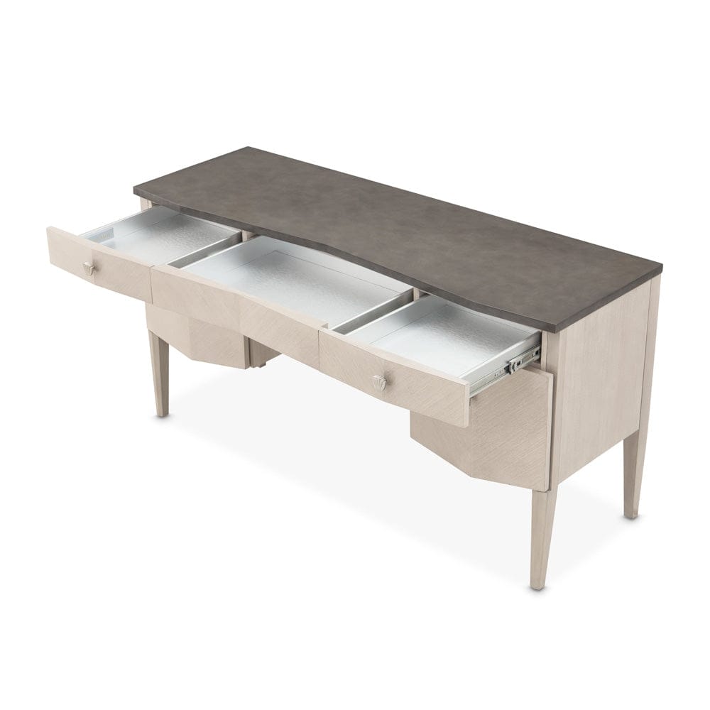 AICO by Michael Amini - Fantosini Vanity Desk - Silver Mist - 9091058-823 view 5