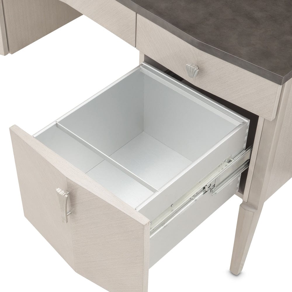 AICO by Michael Amini - Fantosini Vanity Desk - Silver Mist - 9091058-823 view 10