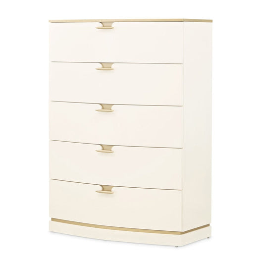 AICO by Michael Amini - La Terrazza 5-Drawer Chest - Creamy Pearl - 9092070SA-112 view 1