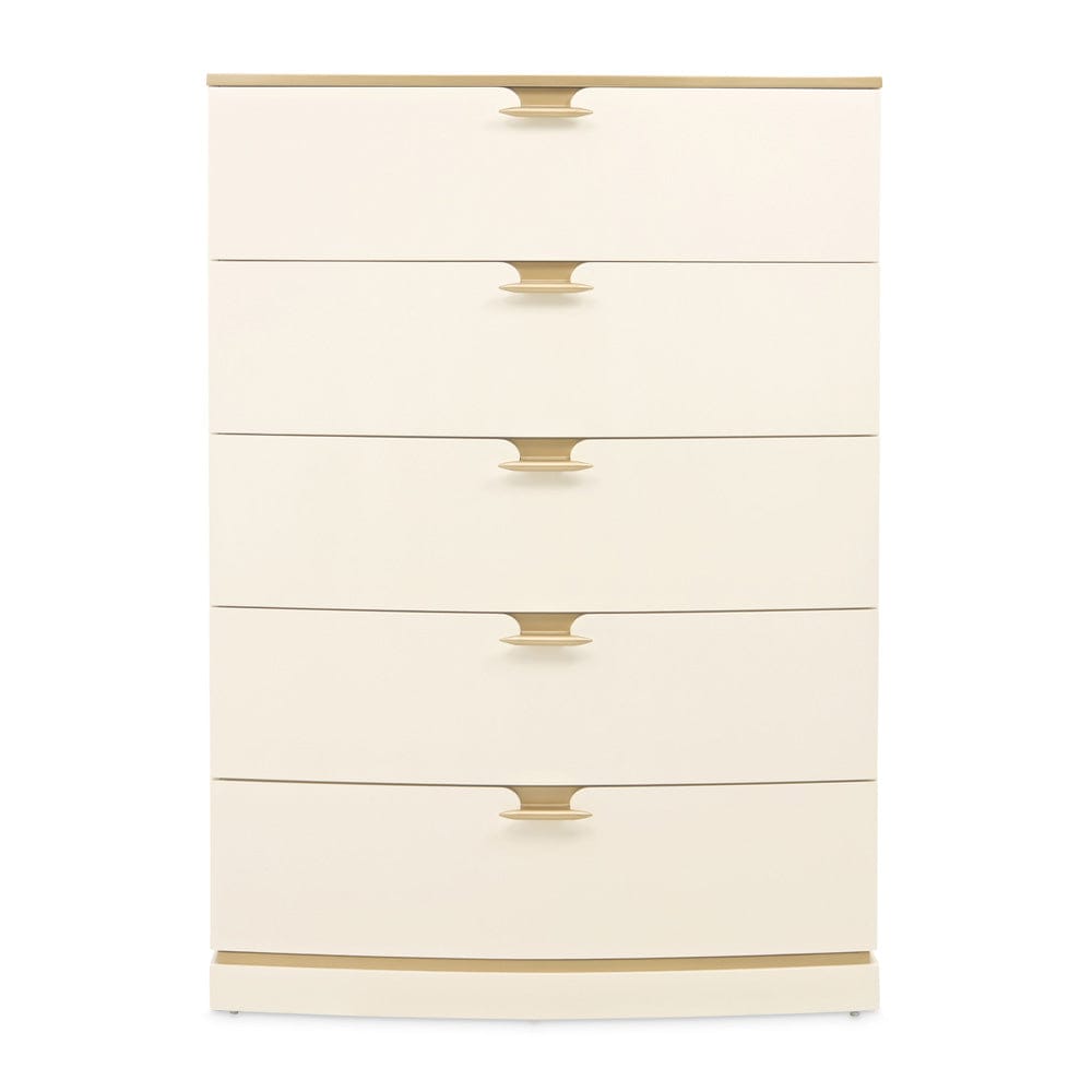 AICO by Michael Amini - La Terrazza 5-Drawer Chest - Creamy Pearl - 9092070SA-112 view 2