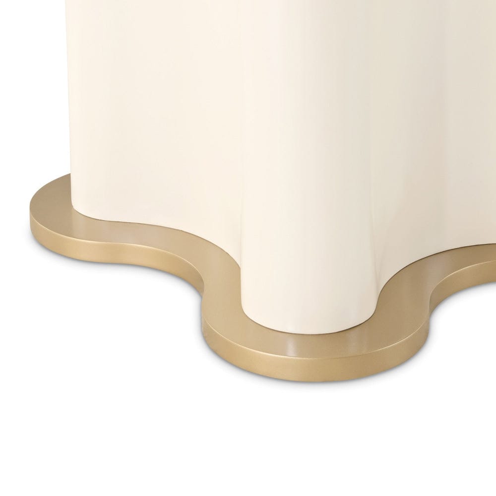 AICO by Michael Amini - La Terrazza 54" Round Dining Table - Creamy Pearl - 9092301-112 view 4