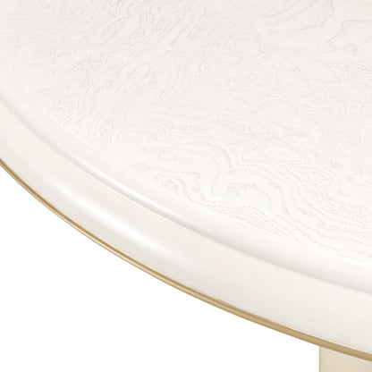 AICO by Michael Amini - La Terrazza 54" Round Dining Table - Creamy Pearl - 9092301-112 view 5
