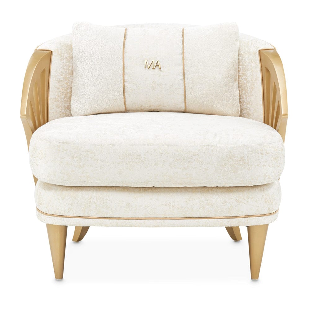 AICO by Michael Amini - La Terrazza Accent Chair - Starlight/Light Champagne - 9092834-STRLT-124 view 2