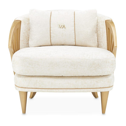AICO by Michael Amini - La Terrazza Accent Chair - Starlight/Light Champagne - 9092834-STRLT-124 view 2