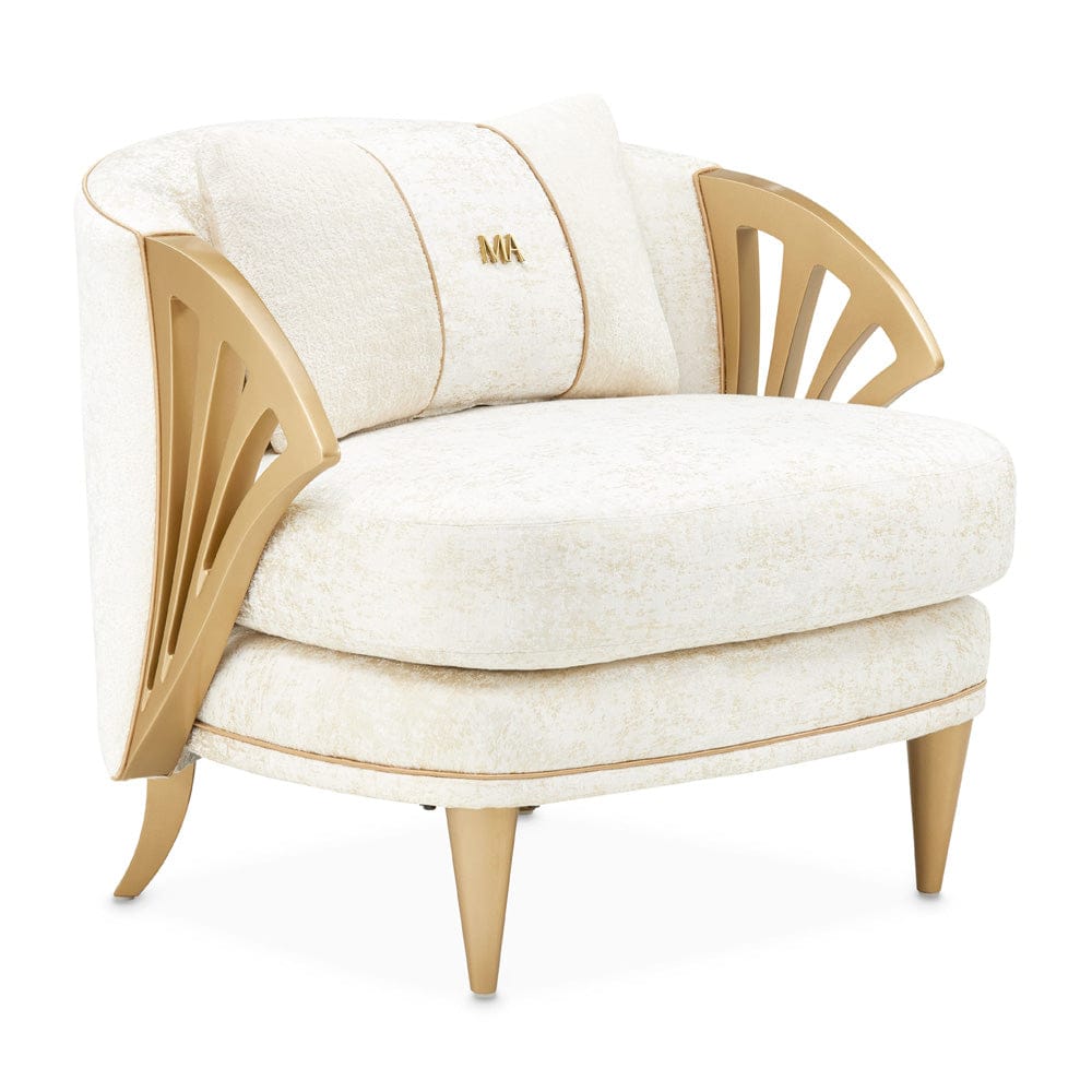 AICO by Michael Amini - La Terrazza Accent Chair - Starlight/Light Champagne - 9092834-STRLT-124 view 3
