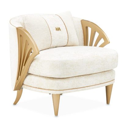 AICO by Michael Amini - La Terrazza Accent Chair - Starlight/Light Champagne - 9092834-STRLT-124 view 3