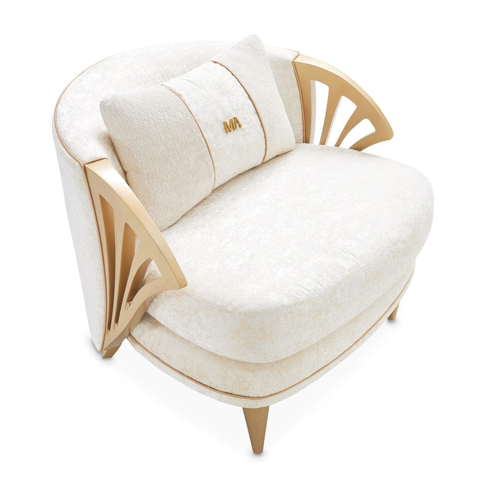 AICO by Michael Amini - La Terrazza Accent Chair - Starlight/Light Champagne - 9092834-STRLT-124 view 5