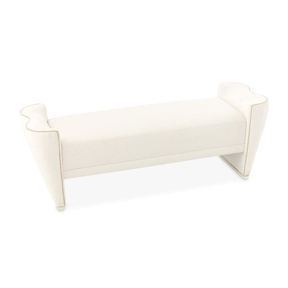 AICO by Michael Amini - La Terrazza Bed Bench - Creamy Pearl - 9092904-112 view 3