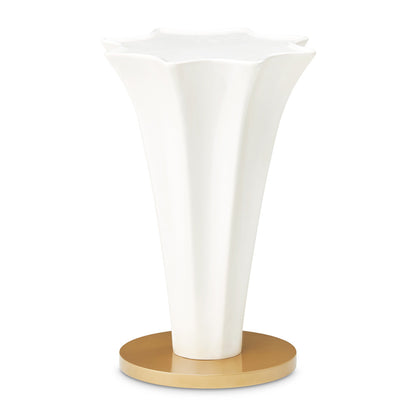 AICO by Michael Amini - La Terrazza Chairside Table - Creamy Pearl - 9092222-112 view 1