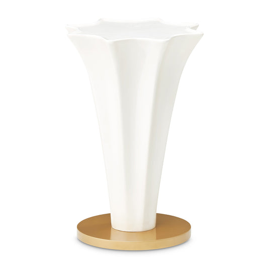 AICO by Michael Amini - La Terrazza Chairside Table - Creamy Pearl - 9092222-112 view 1