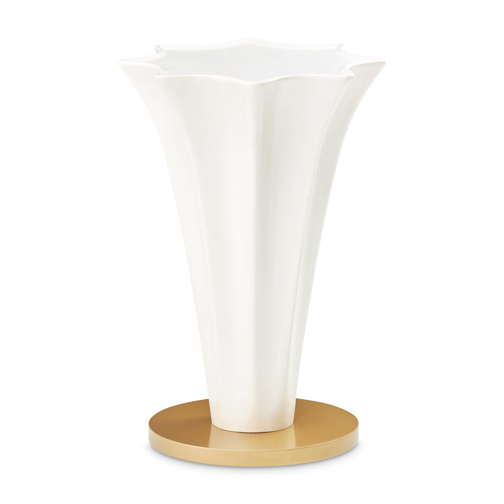 AICO by Michael Amini - La Terrazza Chairside Table - Creamy Pearl - 9092222-112 view 2