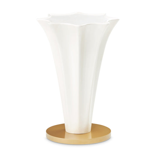 AICO by Michael Amini - La Terrazza Chairside Table - Creamy Pearl - 9092222-112 view 2